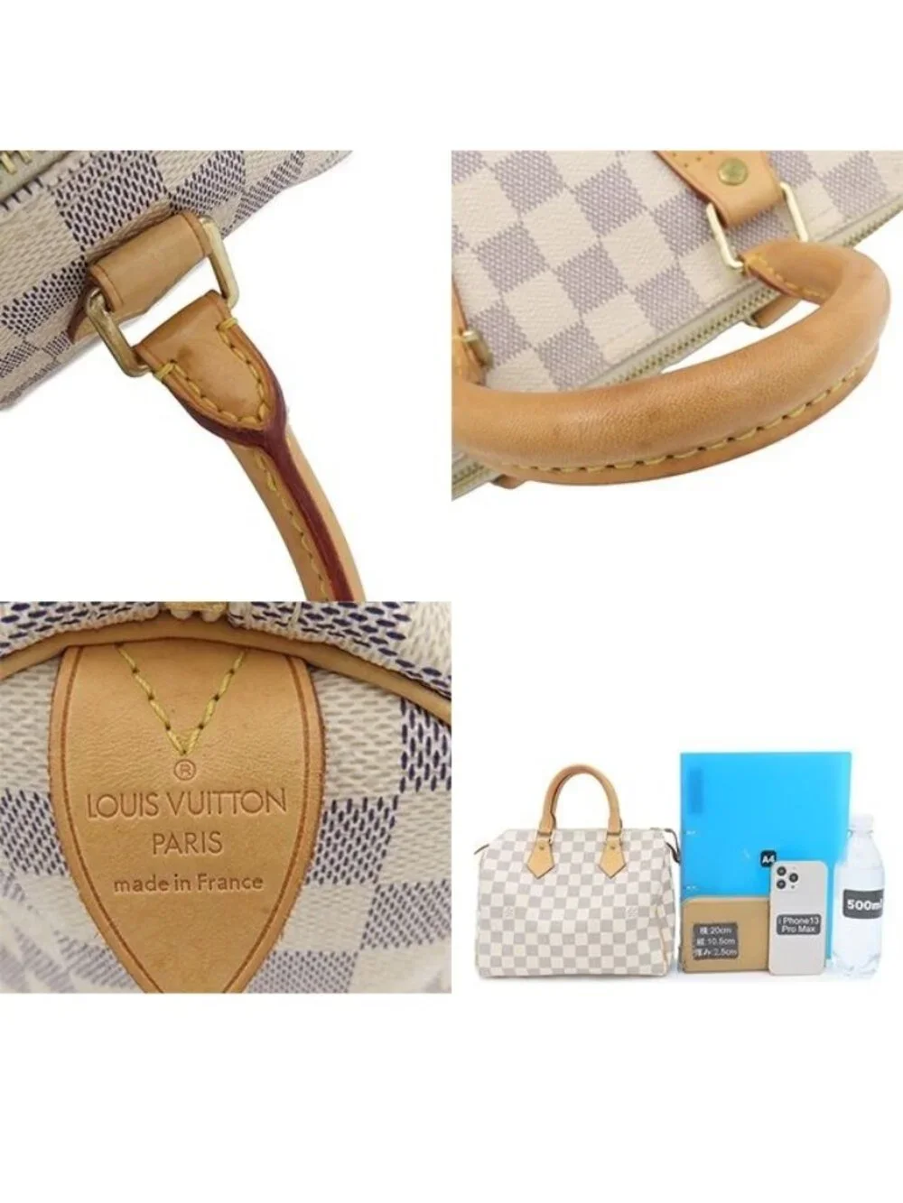 Louis Vuitton Speedy 25 Azur Damier Canvas Mini Boston Bag